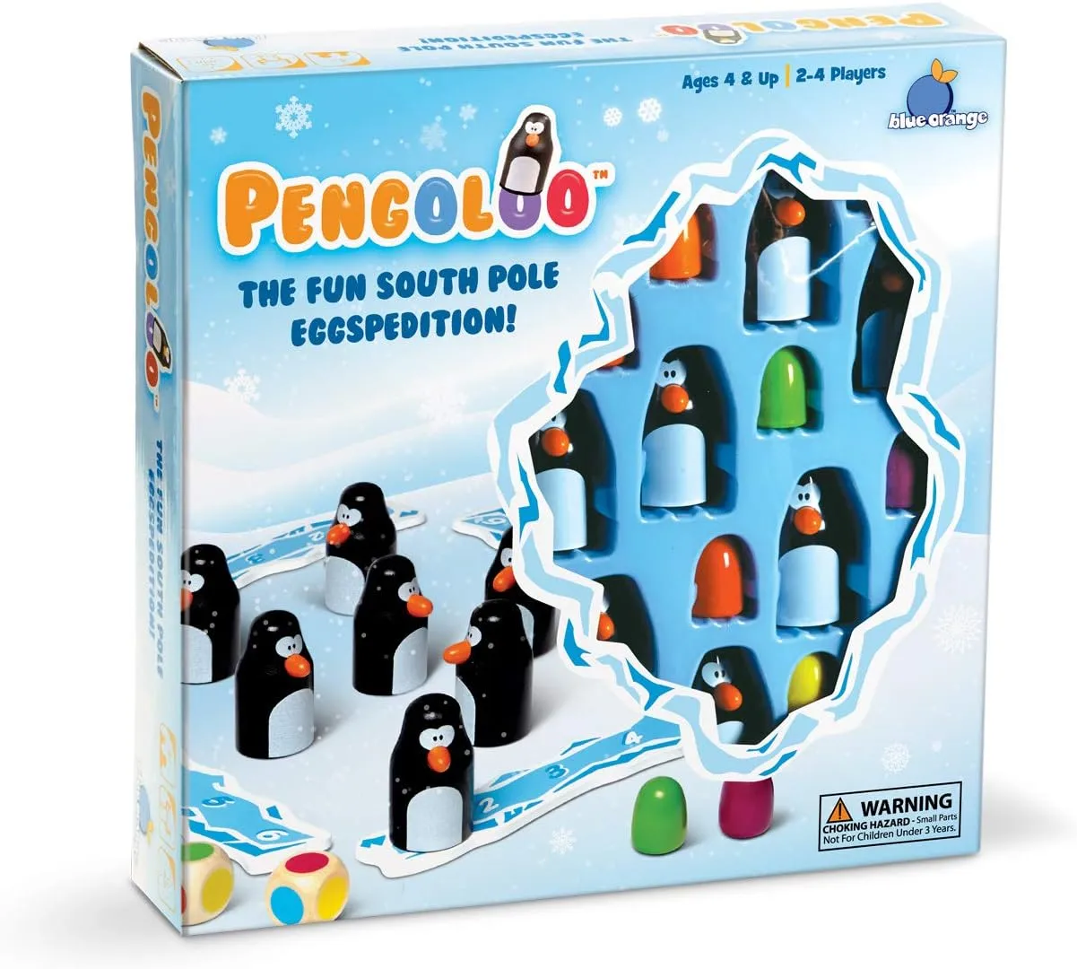 Tabletop Board Game, Find The Eggs, Preschool Kids Adults Family Games, Award Winning, Ages 4 , Pengoloo (Plastic Version) by Blue Orange Games