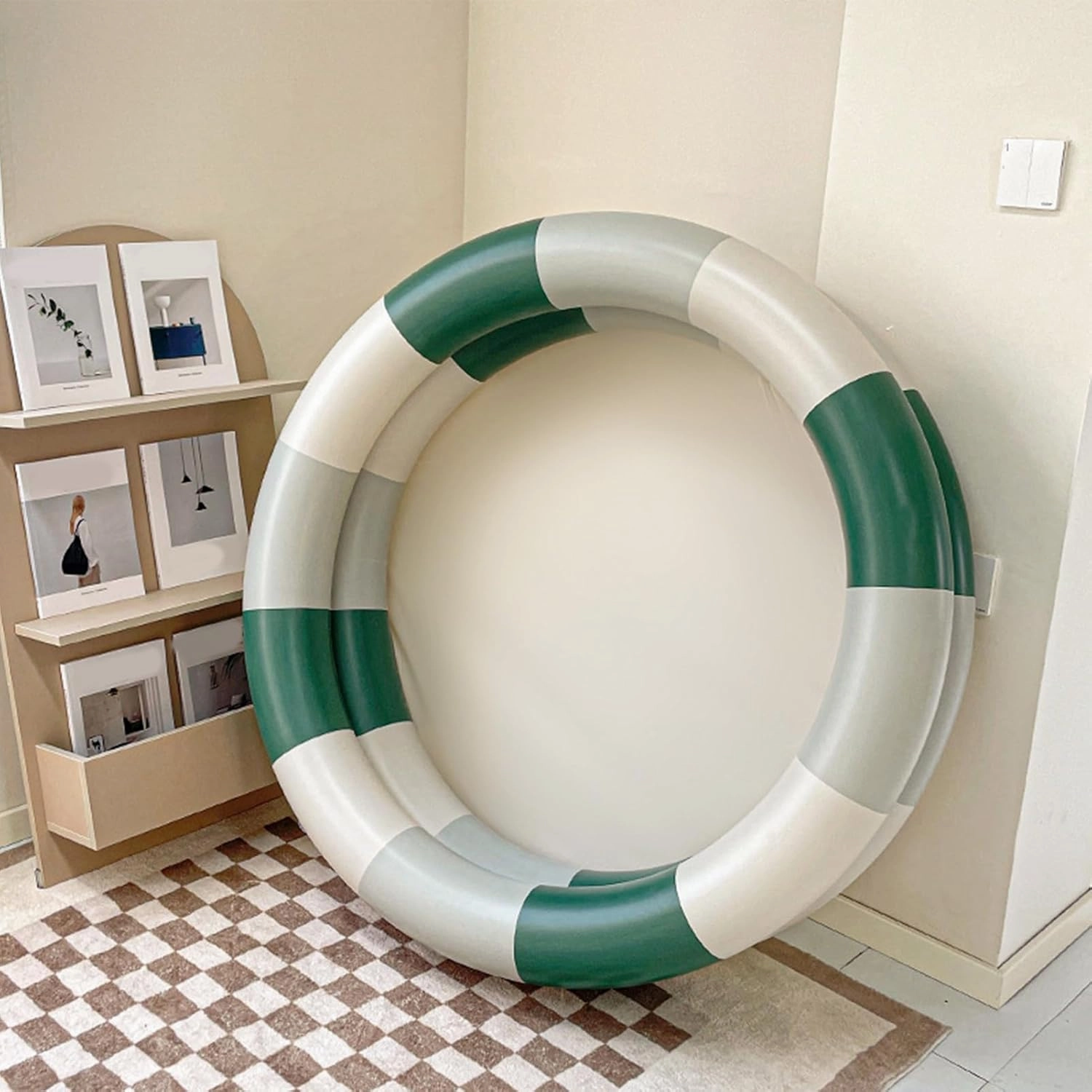 Tbest Baby Inflatable Swimming Pool,Inflatable Pool Baby Retro Blow Up Swimming Pool Family Cute Style Thickened Water Pool