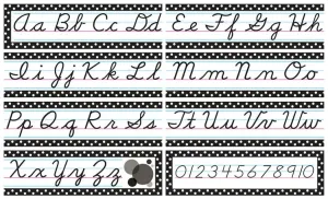 Teacher Created Resources Cursive Mini Bulletin Board
