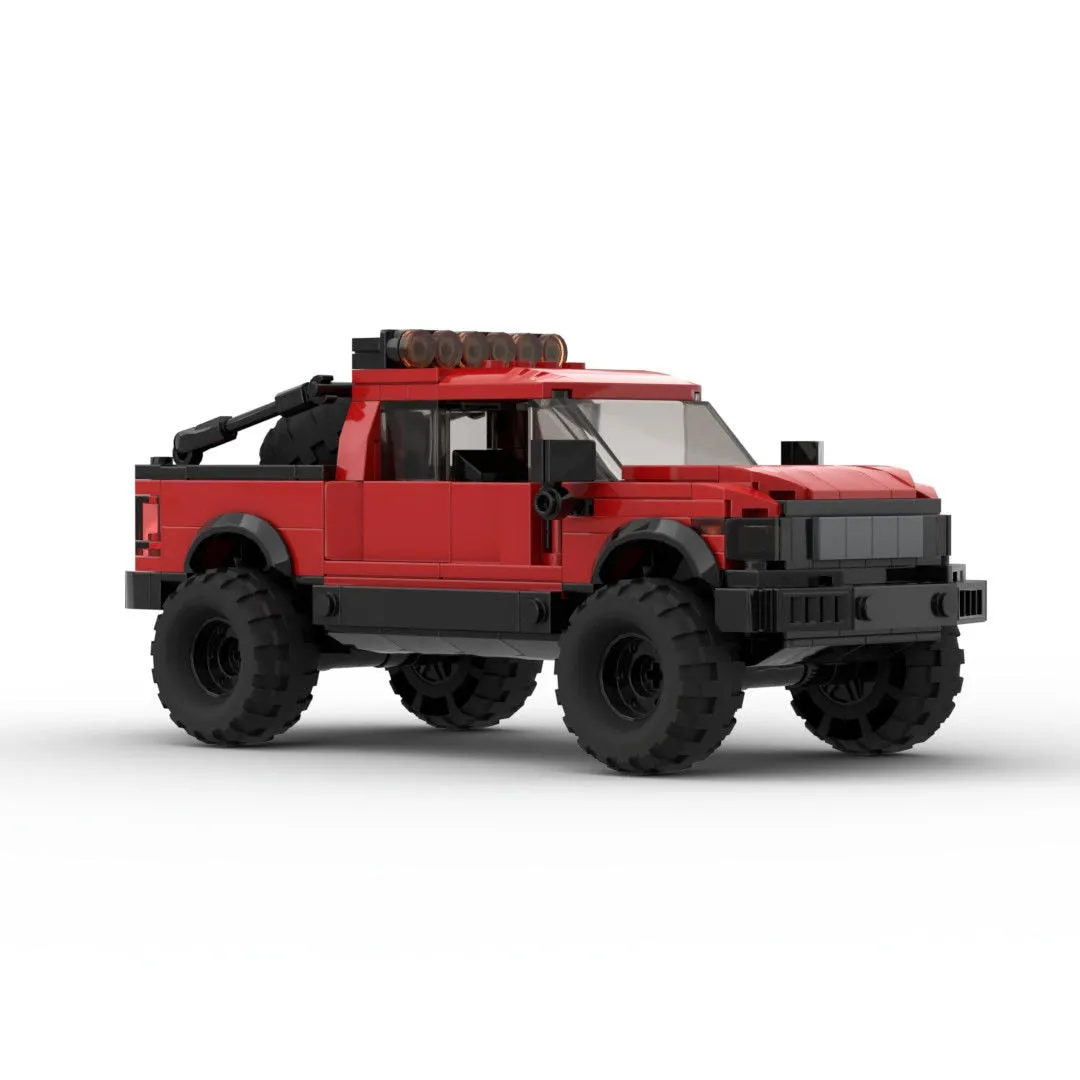 Technical Ford Raptors F-150 Pickup Truck Car Building Blocks