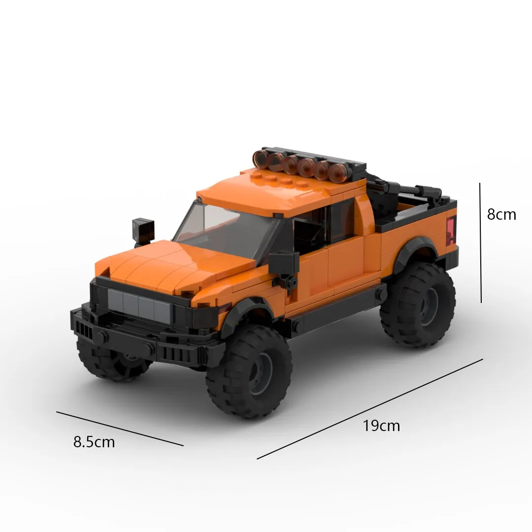 Technical Ford Raptors F-150 Pickup Truck Car Building Blocks