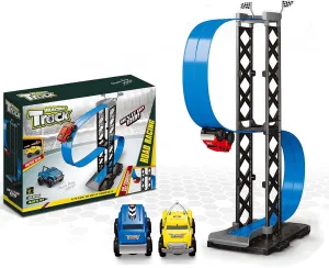 Tenddaily Magnetic Anti-gravity Wall-climbing Toy Car | Magnetic Wall Climbing Toy Car | Inertial Levitation Car with Magnetic Tracks, Emboadlie Inertia Car That Drives on Walls and Ceilings (088-8)