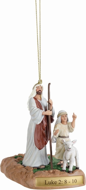 The Ashton-Drake Galleries A Child is Born Nativity Ornament Collection, Religious Christmas Ornaments, 3.75 Inches (O’ Holy Night)