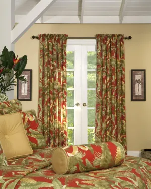 Thomasville Captiva Drapery Rod Pocket Curtain Pair