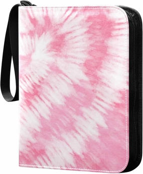 Tie Dye-colorful-watercolor Trading Card Protectors Holder Collectible Album for Sports Card Collection Storage 400 pockets Game Card Binder, JDJSDJJJ823158