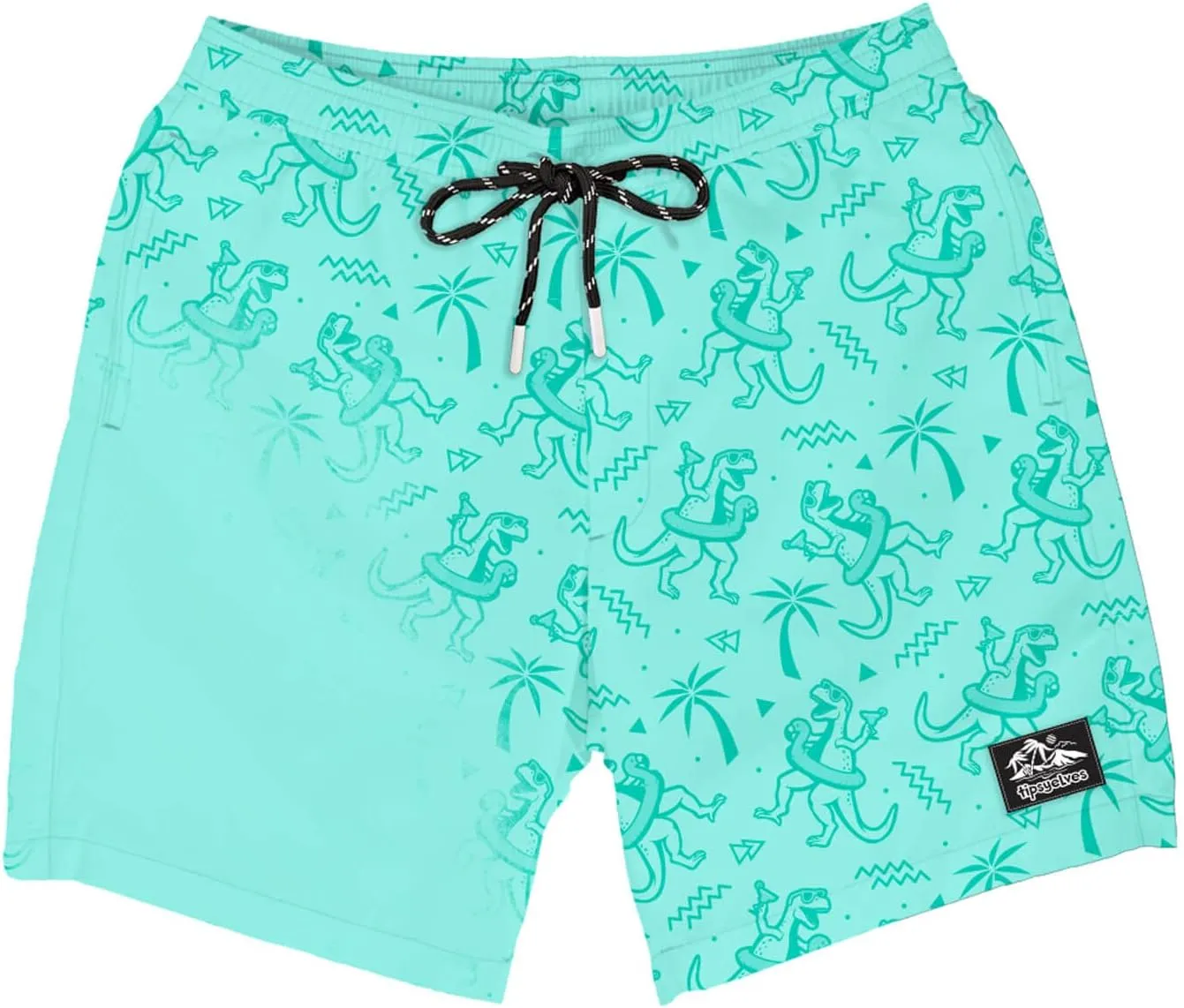 Tipsy Elves Men's Color Changing Swim Trunks - 7 Inch Inseam Bold Colorful Swimming Trunks for Men