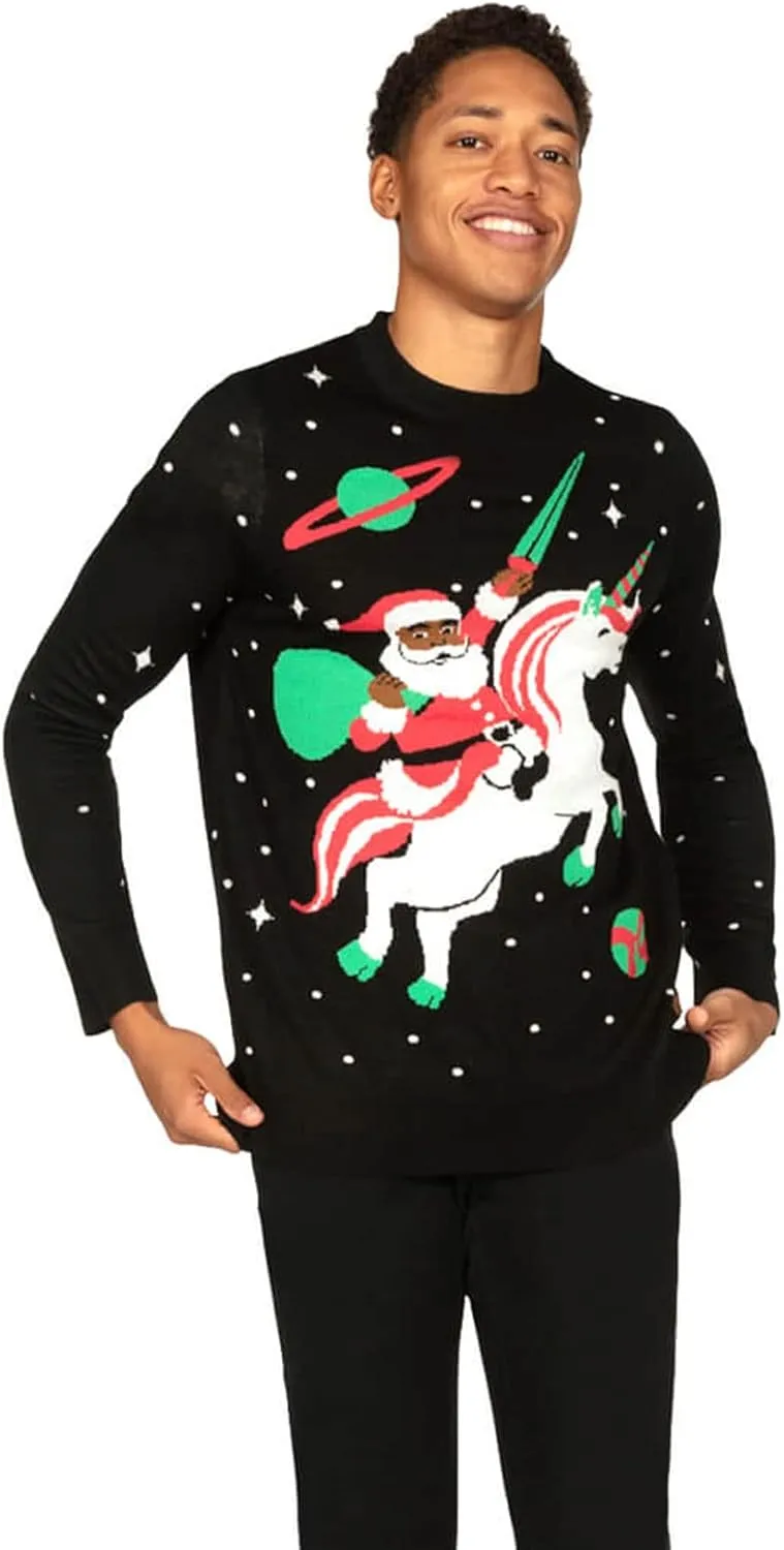 Tipsy Elves Ugly Christmas Sweaters for Men - Colorful and Funny Men's Christmas Sweaters - Hilarious Holiday Pullovers
