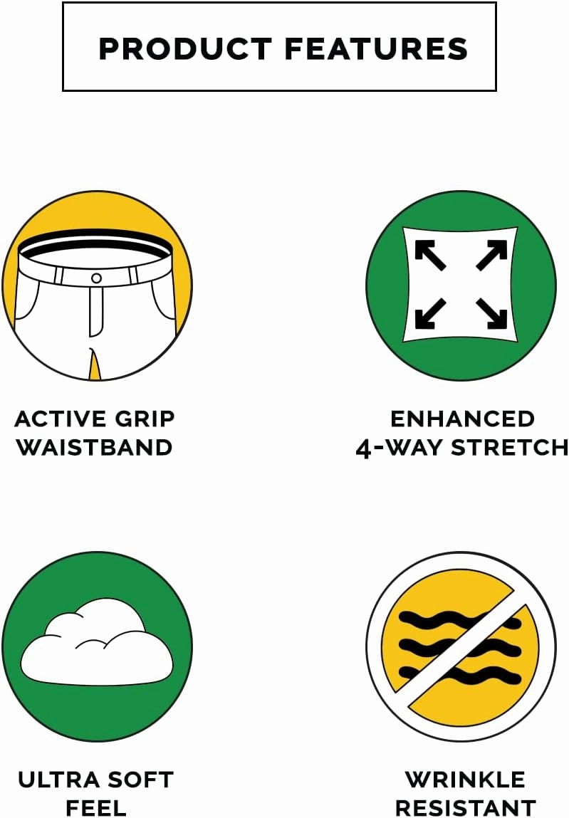 Tipsy Elves ﻿Golf Pants for Men - 4-Way Stretch Wrinkle Resistant Athletic Golf Pants