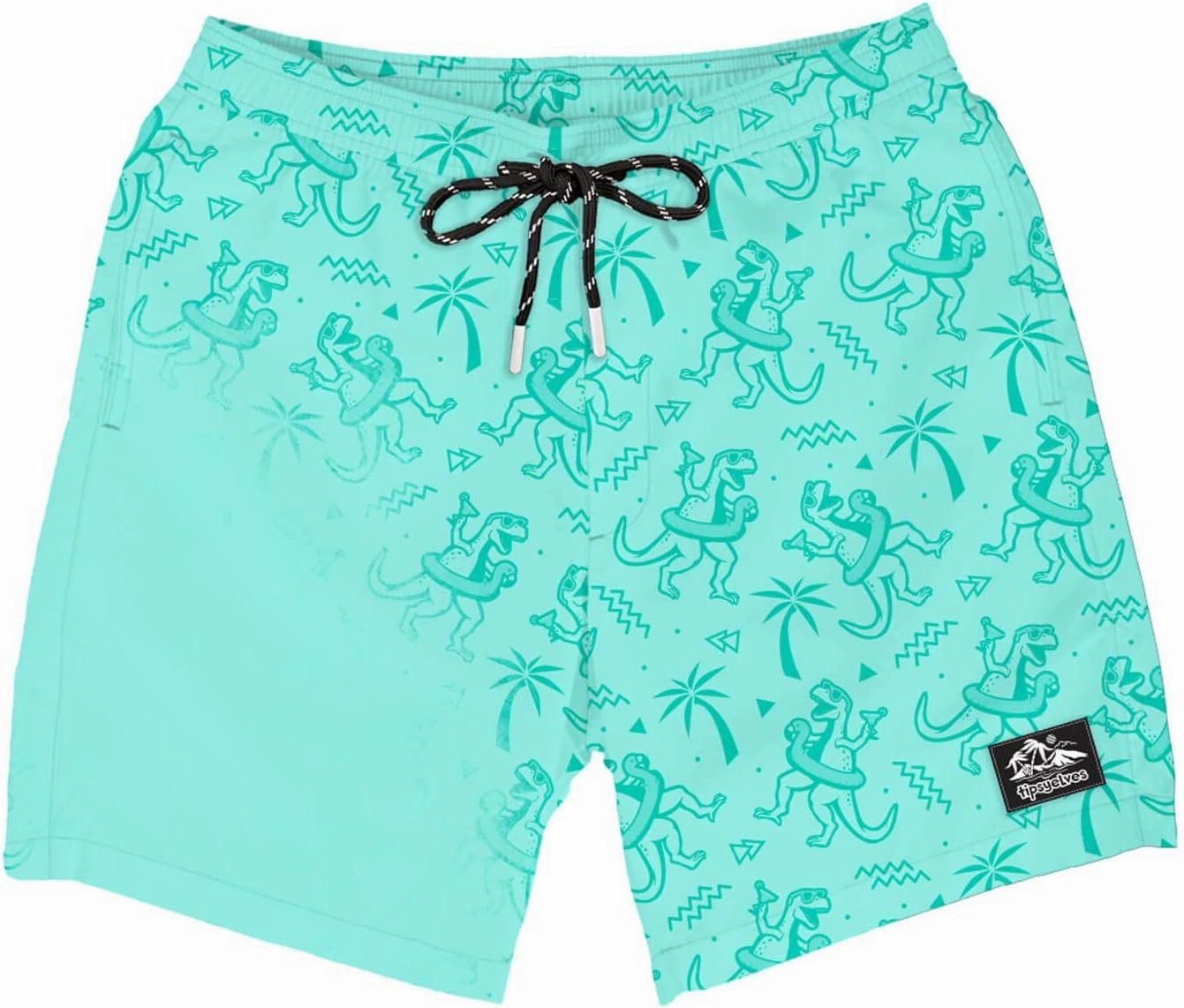 Tipsy Elves Men's Color Changing Swim Trunks - 7 Inch Inseam Bold Colorful Swimming Trunks for Men