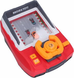 Toddler Driving Toys, Musical Steering Wheel Toys, Sound Light, Battery Operated, Adjustable Speed, Boy (Red)
