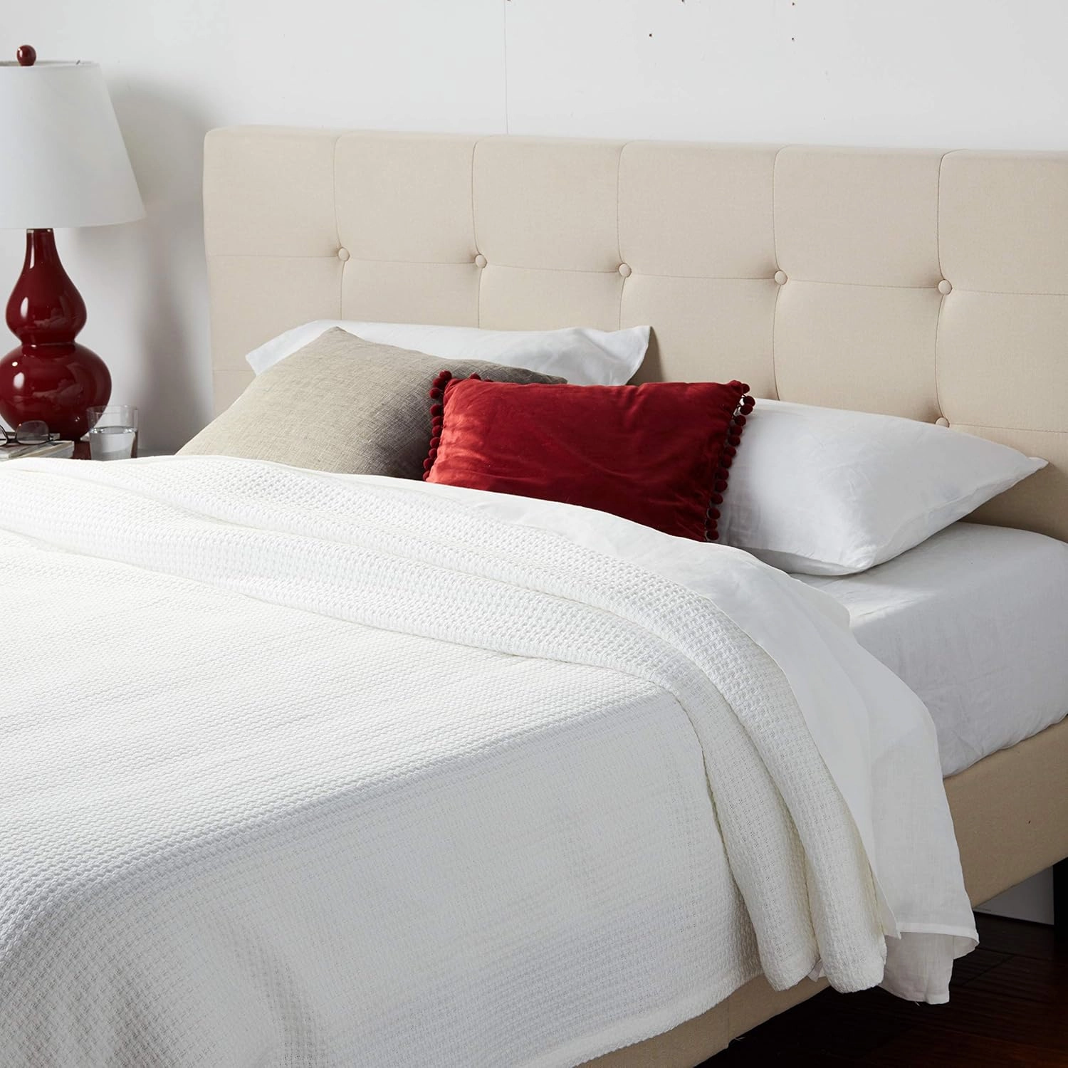 Tommy Bahama - Queen Blanket, Soft Cotton Bedding, Coastal Inspired Bedding Essentials (Bahama Coast White, Queen)