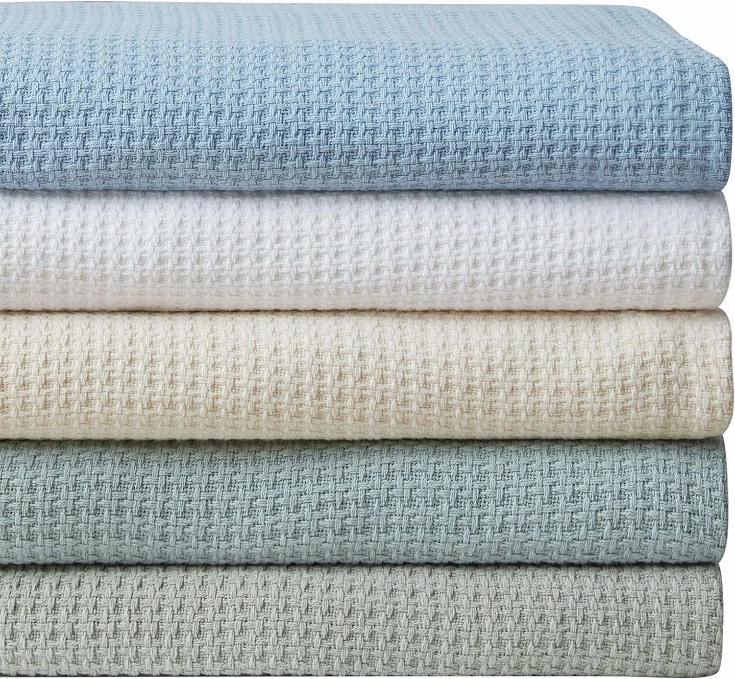 Tommy Bahama - Queen Blanket, Soft Cotton Bedding, Coastal Inspired Bedding Essentials (Bahama Coast White, Queen)