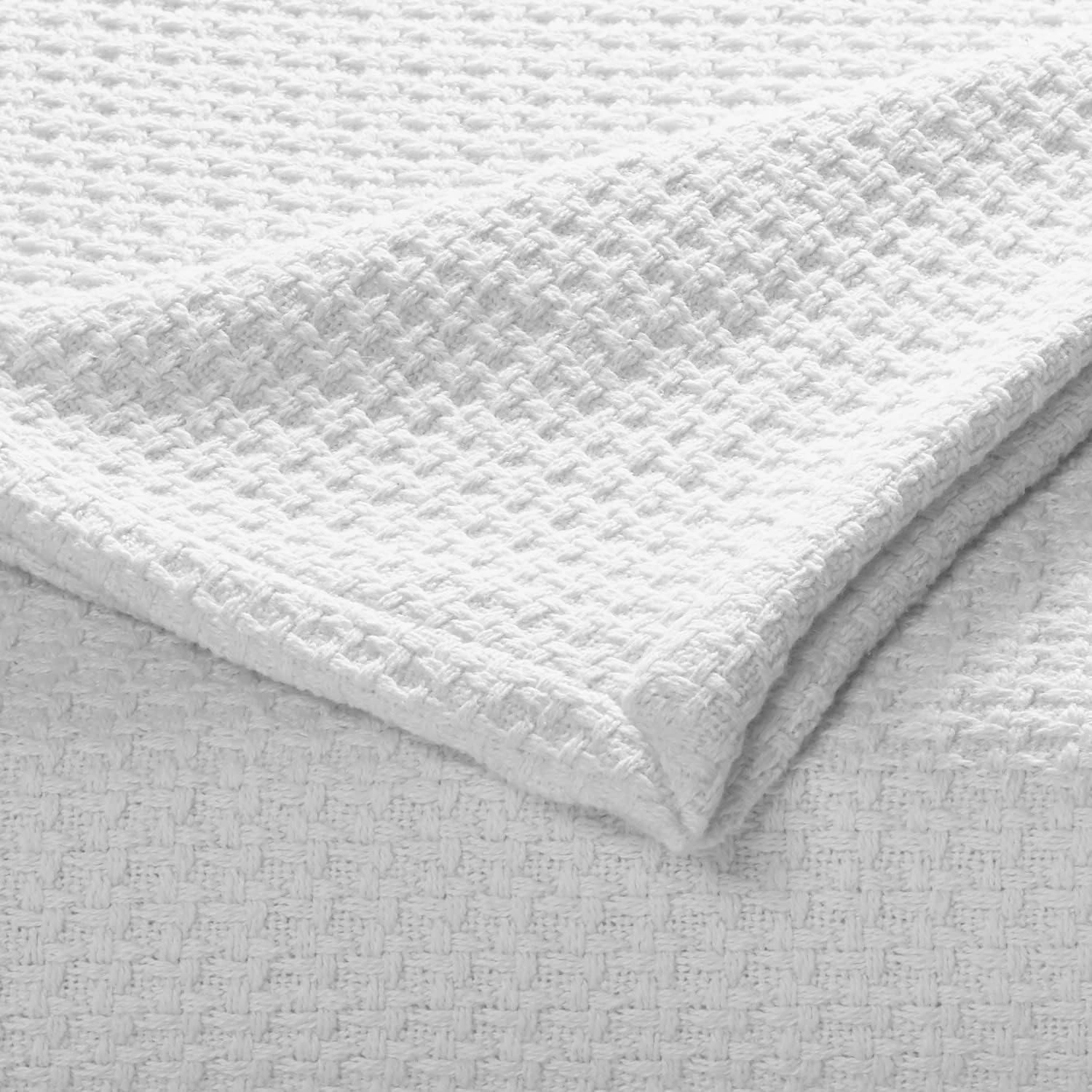 Tommy Bahama - Queen Blanket, Soft Cotton Bedding, Coastal Inspired Bedding Essentials (Bahama Coast White, Queen)