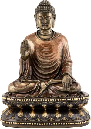 Top Collection Meditating Shakyamuni Buddha Statue Touching the Earth - The Enlightened One Sculpture in Premium Cold Cast Bronze- 9-Inch Supreme Buddha Figurine