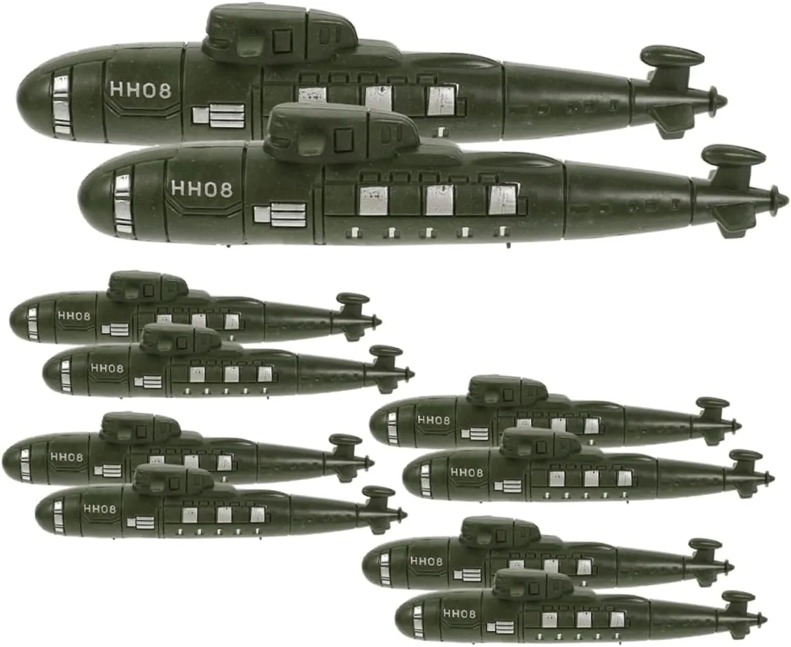 TOYANDONA 12pcs Simulated Submarine Ornament Toys Decor Models Submarines Statue Adornment Kids Playthings Toy Ships Sand Table Submarines Desktop Submarines Model Pp Child Crafts