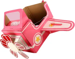 TOYANDONA Childrens Wearable Cardboard Airplane Toys Toddler Airplane Costume Cardboard Making Toy