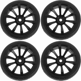 TOYANDONA 4pcs Toy Car Wheels Toy Tires for Scale Remote Easy to Disassemble Material for Boys and Girls Accessory for Creative Play