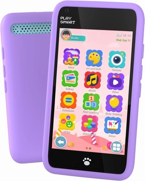 Toys Kids Smart Phone, Birthday Gifts for Girls, Kids Phone with 3.97" Touchscreen, 16 GB Storage & Front Camera Mini Play Cell Phone, Toddler Toys for Girls Age 3 4 5 6 7 8 9 10 Years Old