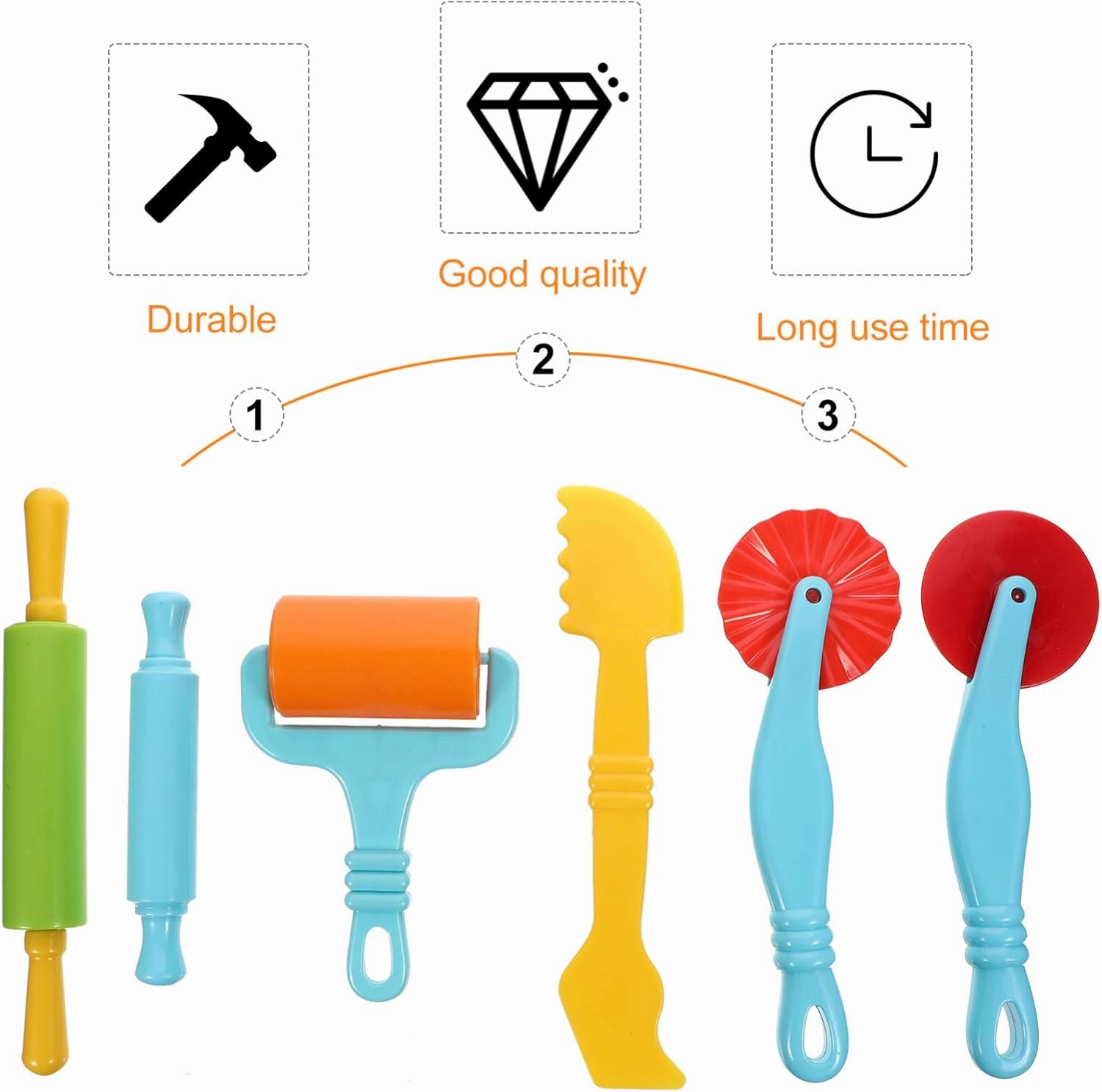 Toyvian 2sets Boy Girl Clay Tools Kit Modeling Tools for Creative Play to Use for Boys and Girls