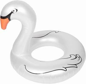 Toyvian White Goose Inflatable Pool Float for Adults Comfortable and Safe Swimming for Fun Versatile Water Toy for Pools Beaches and Lakes