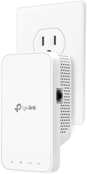 TP-Link AC1200 WiFi Range Extender (RE330), Covers Up to 1500 Sq.ft and 25 Devices, Dual Band Wireless Signal Booster, Internet Repeater, 1 Ethernet Port, White