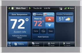 Trane XL1050 ComfortLink Smart Thermostat – Model TZON1050AC52ZC with Built-in Wi-Fi and Zoning Control, 7" Touchscreen Display