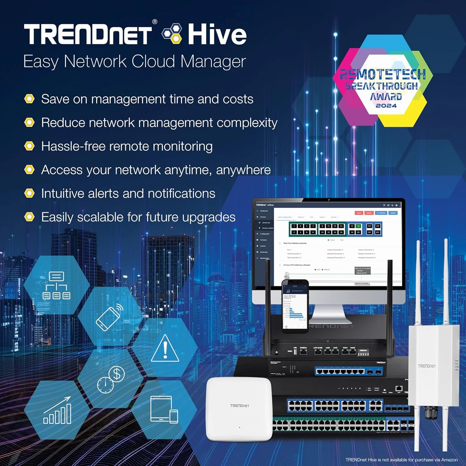 TRENDnet 28-Port Gigabit Web Smart PoE  Switch, 24 x Gigabit Ports, 4 x Shared Gigabit Ports (RJ-45 or SFP), 185W PoE Budget, 56Gbps Switching Capacity, Lifetime Protection, Black, TPE-2840WS