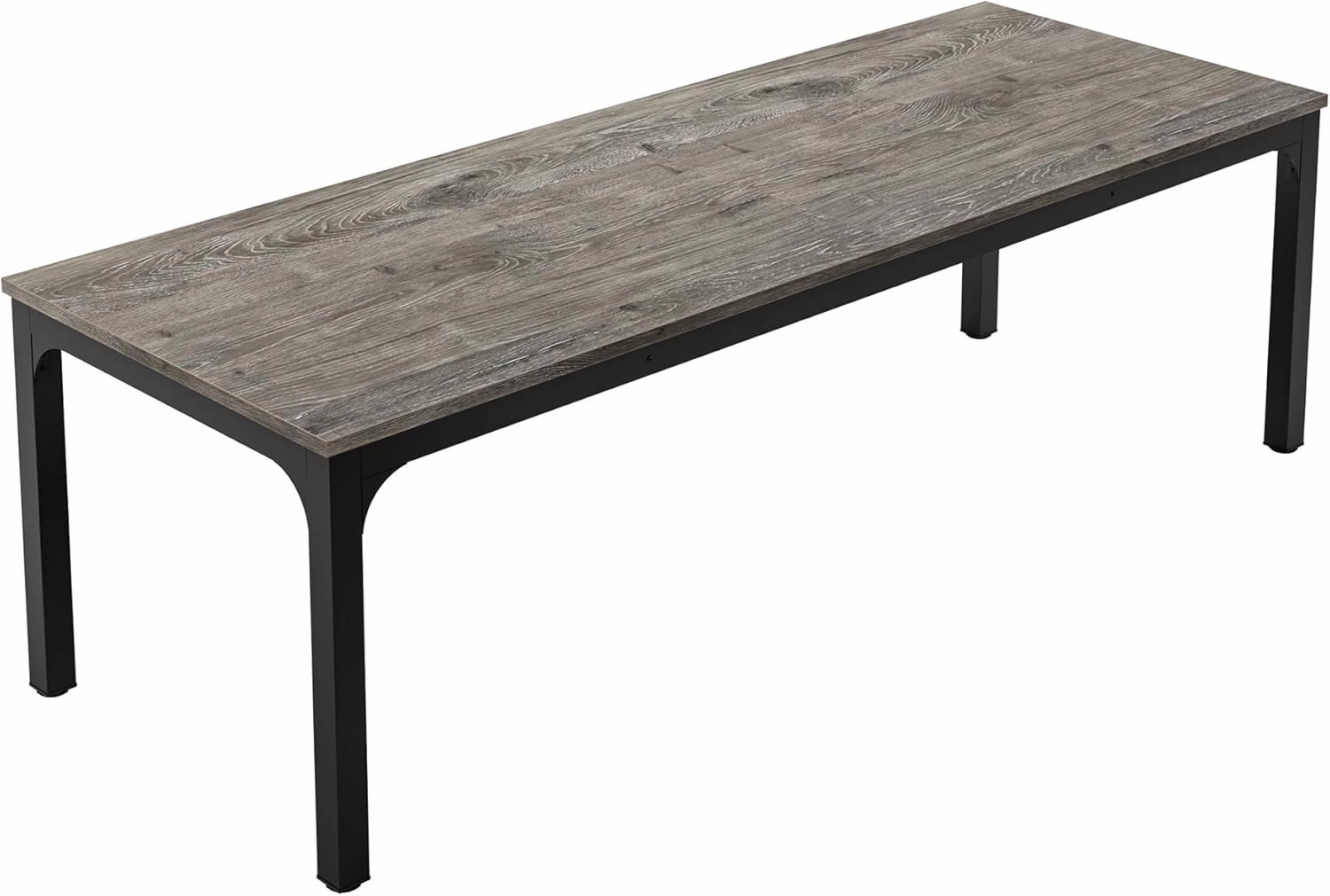 Tribesigns 78.7 Inches Extra Long Computer Desk 2 Person Desk, Double Long Desk, Workstaion for Home Office (Gray Black)