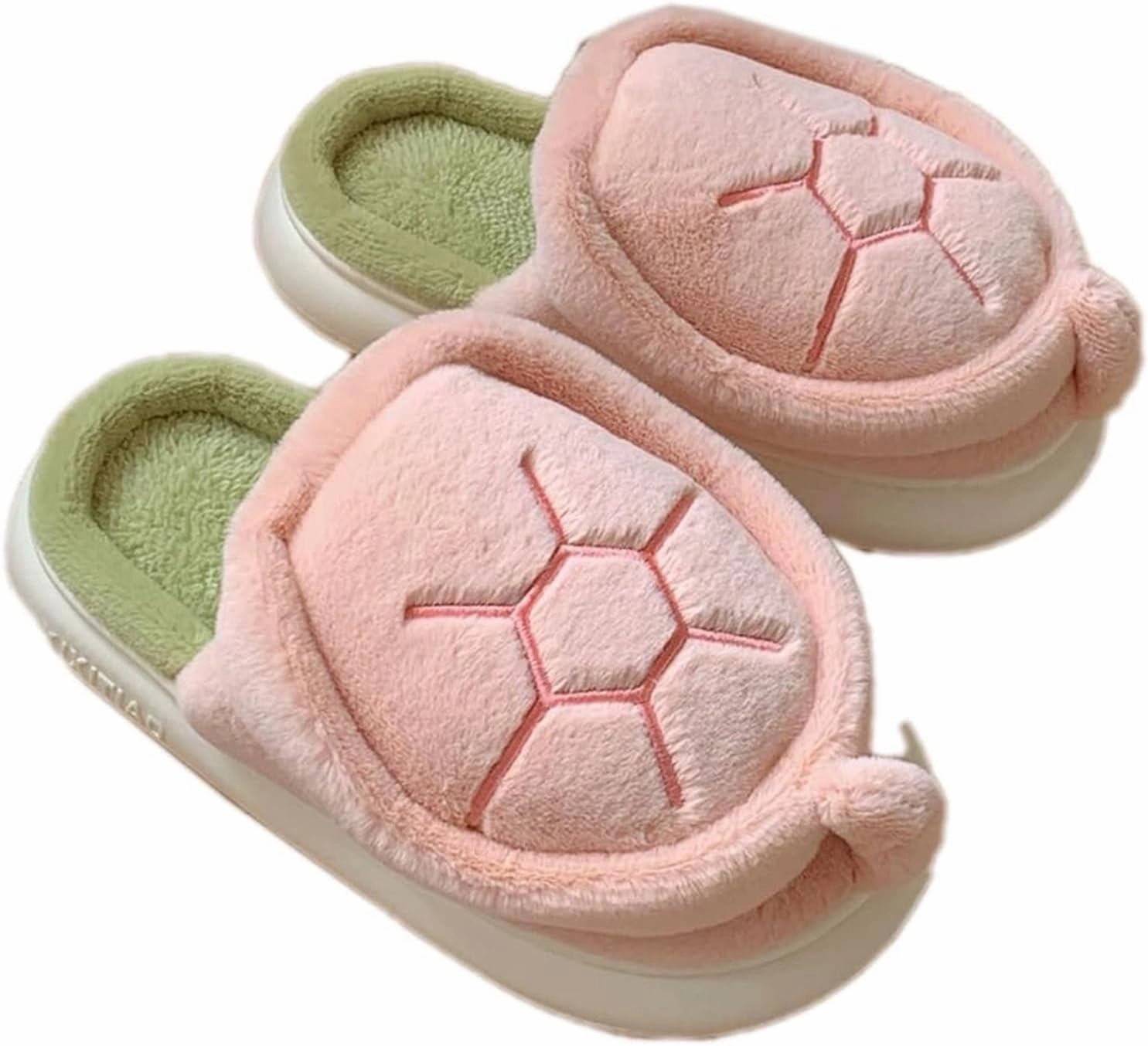 Turtle Slippers, Fuzzy Animal Slippers for Women Indoor Thick Sole Turtle Slippers