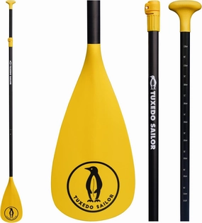 Tuxedo Sailor SUP Paddle - 3 Piece Adjustable Stand Up Paddle Board Paddle - Lightweight & Floating Paddle Board Oar - Durable and Packable, Reinforced Nylon Blades - Efficient Stroke