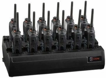 Twelve Bay Rapid Desk Charger for Hytera (HYT) PD706U-2 Rechargeable Two Way Radio (Built-in Power Supply)