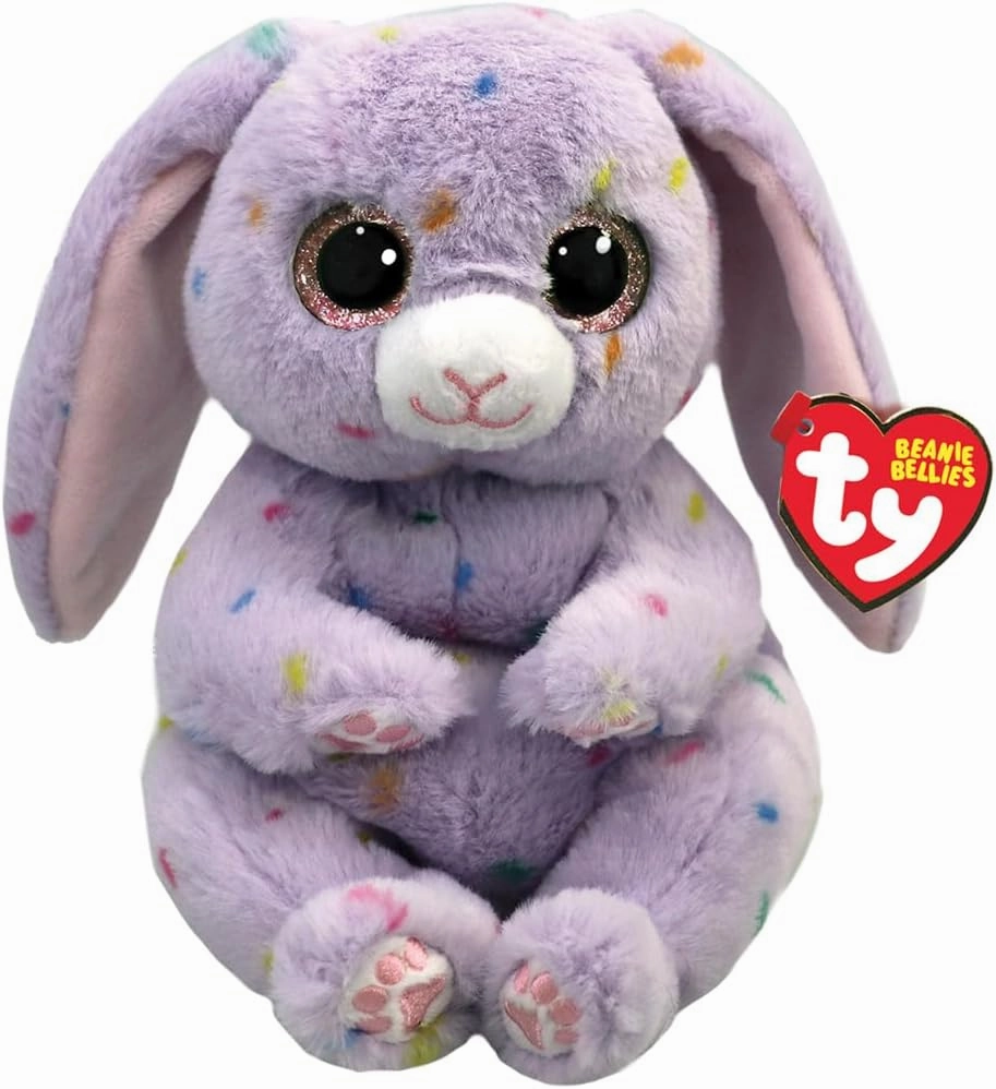 Ty Beanie Bellie Hyacinth - Purple Easter Bunny - 6", child