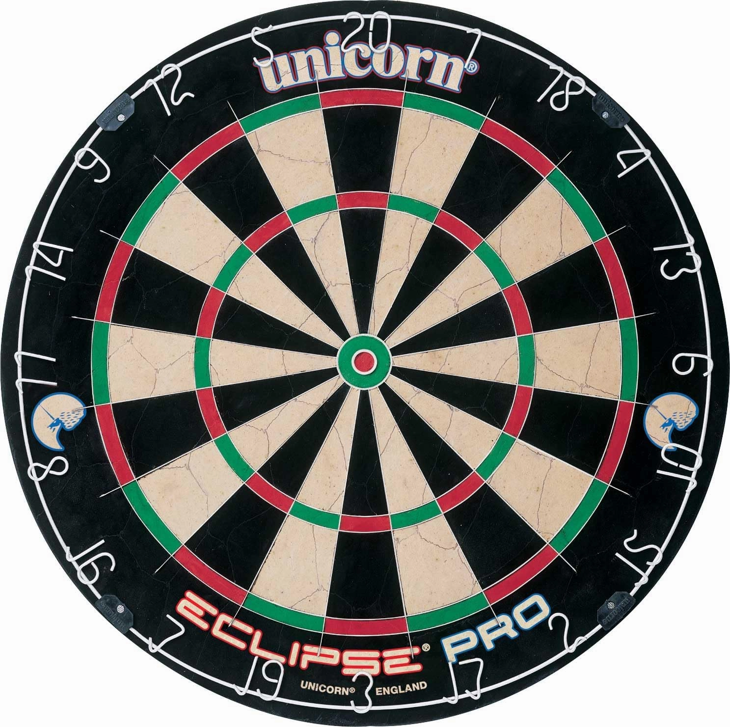 Unicorn Eclipse Pro Championship Edition Bristle Dartboard - PDC Endorsed, Ultra-Slim 30% Thinner Wire - Staple-Free Bullseye - Premium Self-Healing Sisal - High-Visibility Rotatable Number Ring