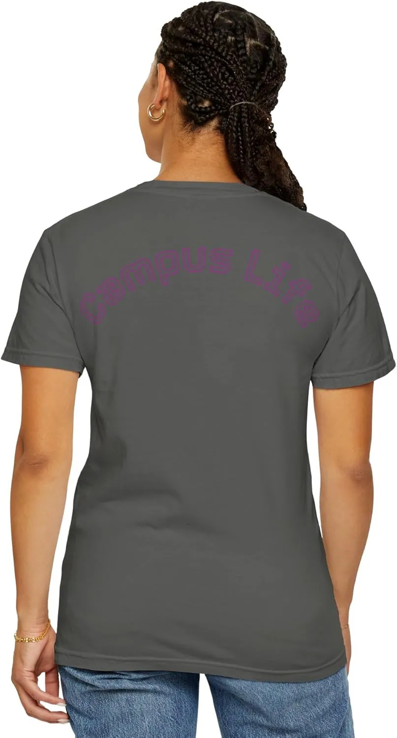 Unisex Campus Life Graphic Tee – Vibrant College Apparel, Trendy Casual T-Shirt, Fun Gift for Students