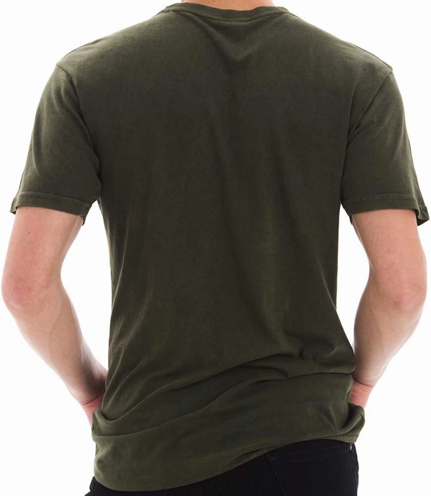 Unisex Ring Spun Cotton Vintage Short Sleeve Crewneck Tee Shirt