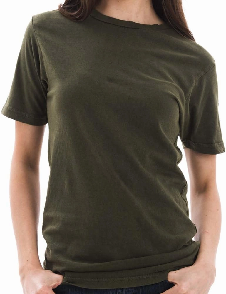 Unisex Ring Spun Cotton Vintage Short Sleeve Crewneck Tee Shirt