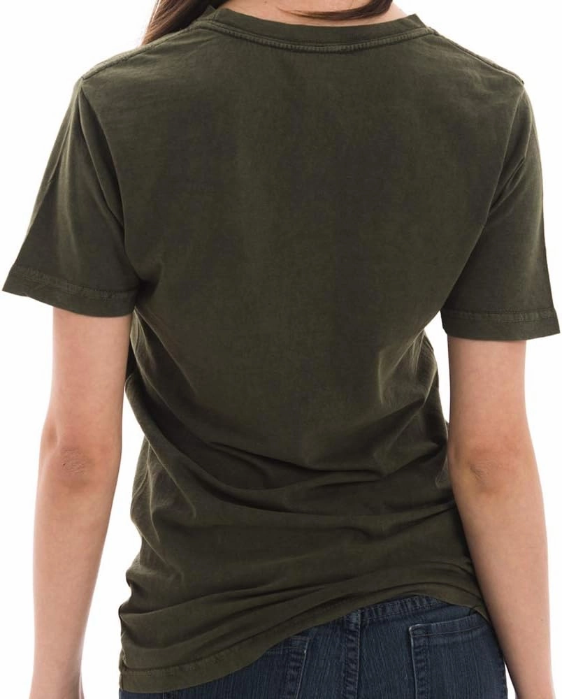 Unisex Ring Spun Cotton Vintage Short Sleeve Crewneck Tee Shirt