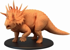Unpainted DND Triceratops Miniature Figurine, Tabletop Gaming Collectible, Fantasy World, Ideal Gift for Dungeon Masters and Collectors - Designed by Epic Miniatures