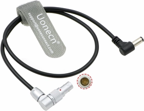 Uonecn Zacuto Kameleon EVF Power Cable Rotatable Right-Angle 4-Pin Male to DC Male 18inches|45cm
