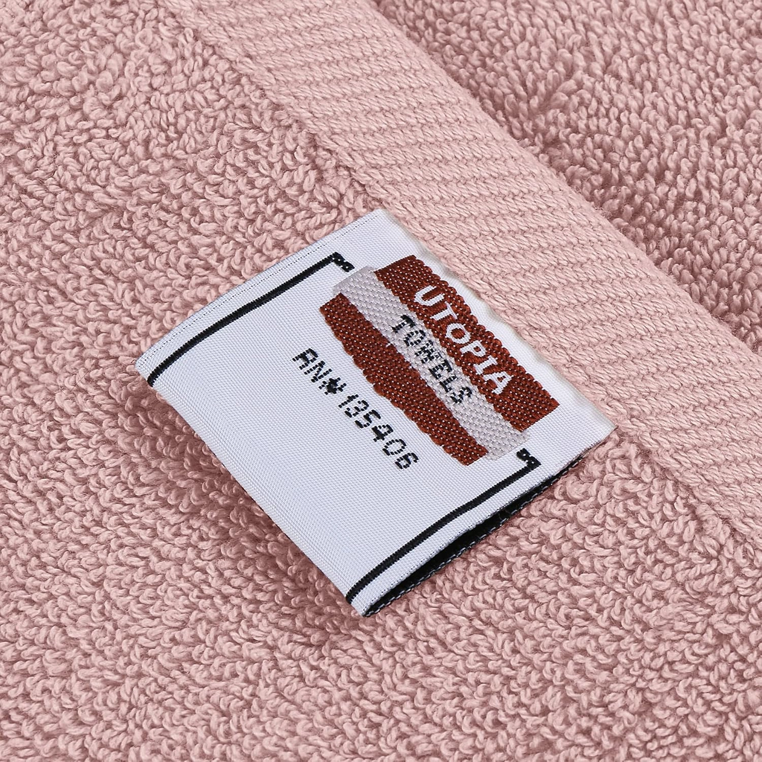 Utopia Towels 16 Pack Premium Bath Towels Set, (27 x 54 Inches) 100% Ring Spun Cotton 600GSM, Lightweight and Highly Absorbent Quick Drying Towels, Perfect for Daily Use (Dusty Pink)