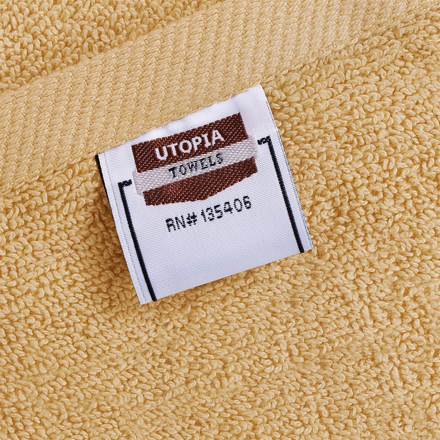 Utopia Towels 6 Pack Premium Hand Towels Set, 16 by 28 inches, 100% Ring Spun Cotton, Ultra Soft and Highly Absorbent 600GSM Towels for Bathroom, Gym, Shower, Hotel, and Spa, Beige