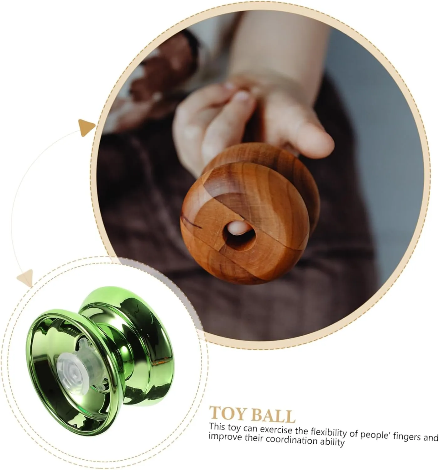 Vaguelly 3 Sets Balls Beginner Fingertip Toy Hand Eye Coordination Exercise for Boys and Girls Outdoor Play