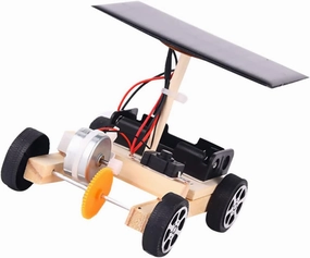 VANZACK 1pc DIY Car Building Kit Creative Engineering for Circuit Science Learning Experience Safe Wooden Design Fun Educational Present for Boys