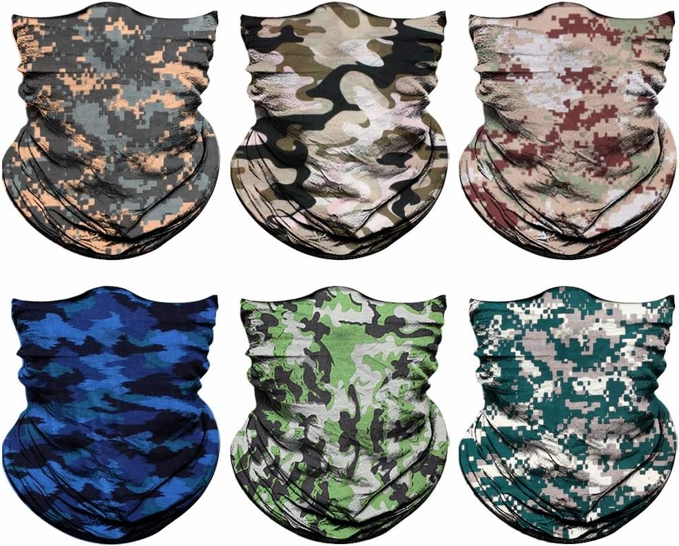 Venswell Neck Gaiter Face Mask Men Women,Seamless Bandana Rave Face Cover Scarf Mask,Balaclava,Headband, Head Wrap,Headwear