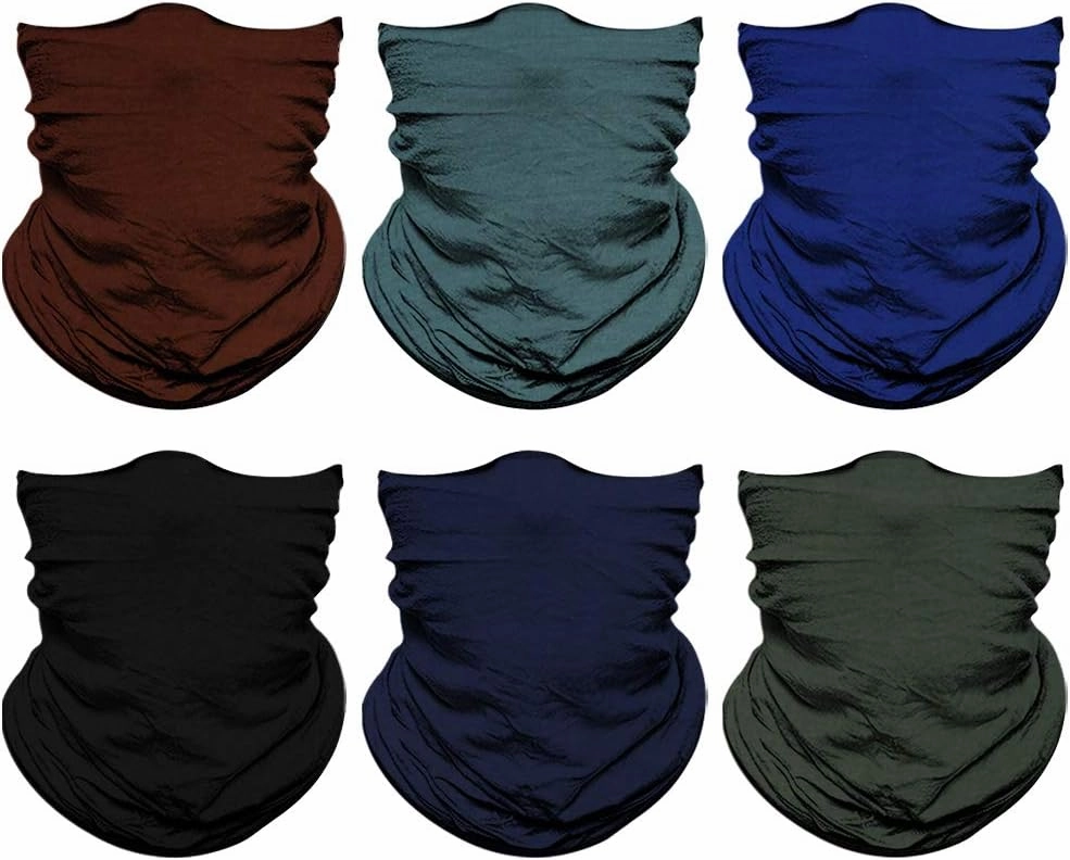 Venswell Neck Gaiter Face Mask Men Women,Seamless Bandana Rave Face Cover Scarf Mask,Balaclava,Headband, Head Wrap,Headwear