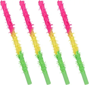 VICASKY 4pcs Colorful Sticks Lightweight Toys for Boys Birthday Party Fun for Festival Celebrations and Events Exciting Party Game Props