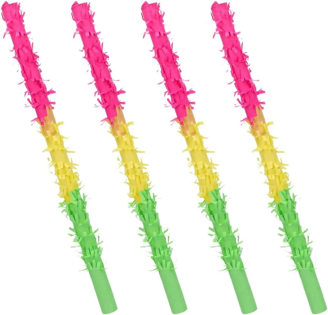 VICASKY 4pcs Colorful Sticks Lightweight Toys for Boys Birthday Party Fun for Festival Celebrations and Events Exciting Party Game Props
