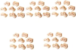 VICASKY 8pcs DIY Graffiti Wooden Car Unfinished Craft Toys for Boys and Girls Safe Wood Materials for Painting Personalizing Fun Creative Activities for Arts Crafts Projects