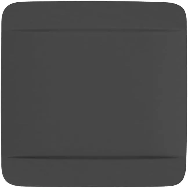 Villeroy & Boch Manufacture Rock Square Dinner Plate, Modern Shaped Premium Porcelain, Dishwasher Safe, Black