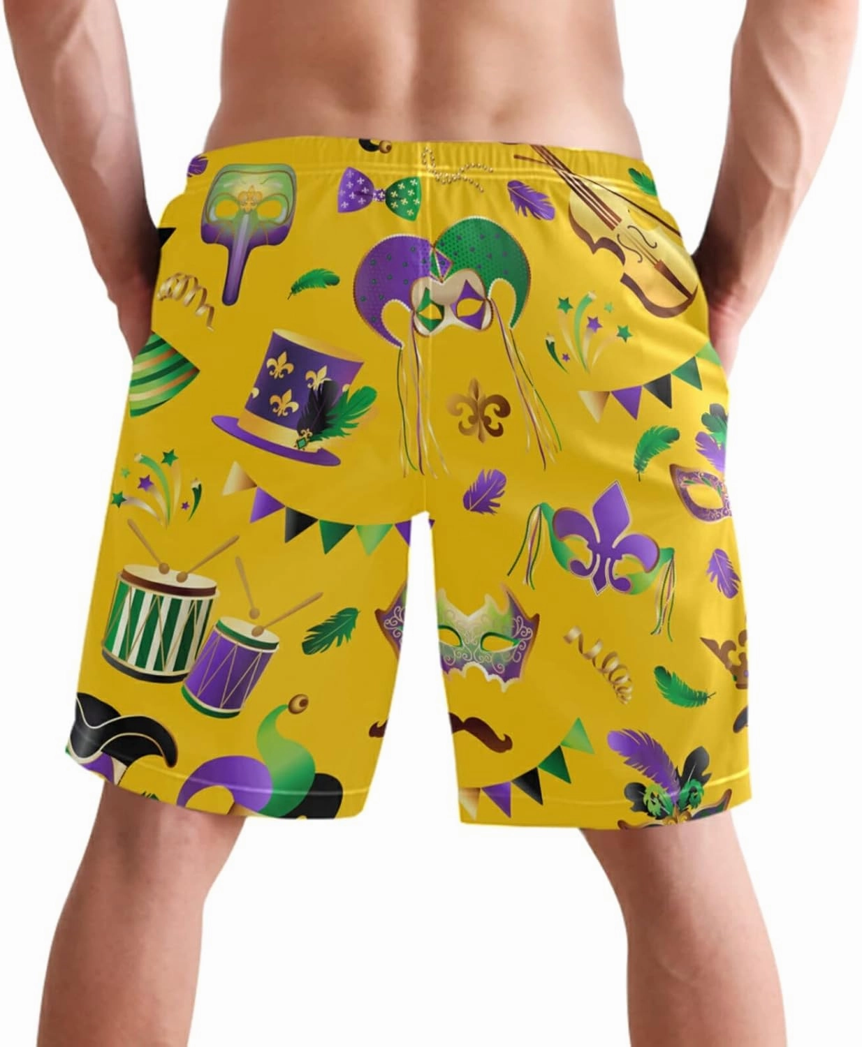visesunny Men's Colorful Flower Print Beach Shorts Hot Summer Swim Trunks Sports Running Bathing Suits with Mesh Lining